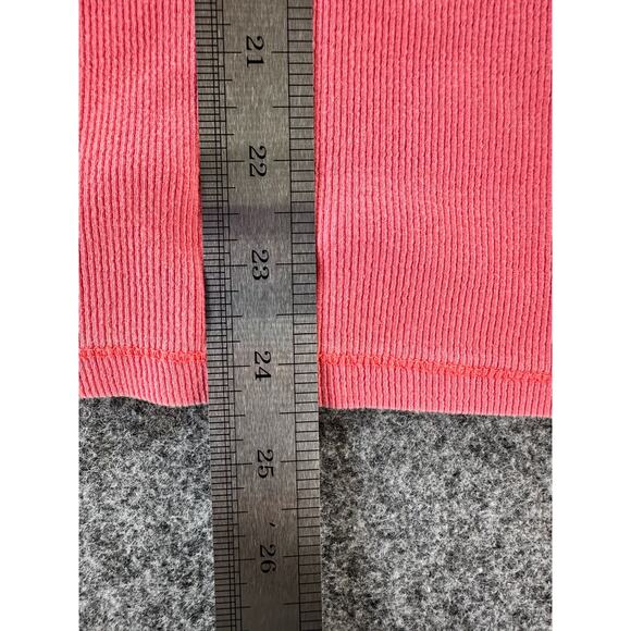 Cotton;On Neon Pink Ribbed Sleeveless Tank Top Women's Size Medium - Picture 4 of 5